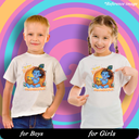 My first Krishna janmashtami Graphic Print T-Shirt - 100% Cotton, Half Sleeve, Unisex Fit, White