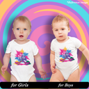 Happy Holi Graphic Print Romper - 100% Cotton, Half Sleeve, Unisex Fit, White | Holi Romper / Onesies
