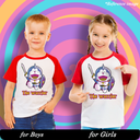 Doraemon the Warrior Graphic Print Raglan T-Shirt - 100% Cotton, Half Sleeve, Unisex Fit, Red and White