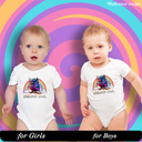 Dreamy Owl Graphic Print Romper - 100% Cotton, Half Sleeve, Unisex Fit, White | Holi Romper / Onesies