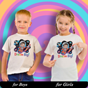 Dream Big Graphic Print T-Shirt - 100% Cotton, Half Sleeve, Unisex Fit, White