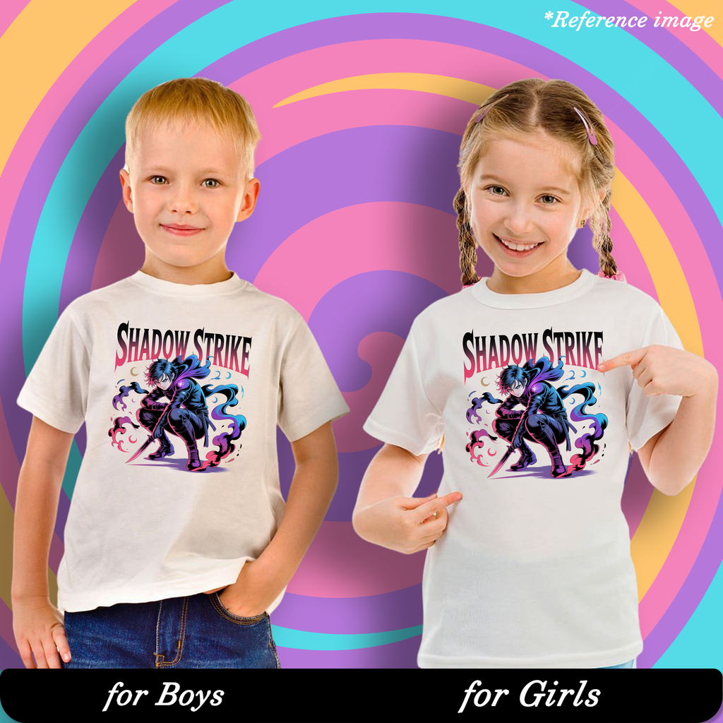 Shadow Strike Graphic Print T-Shirt - 100% Cotton, Half Sleeve, Unisex Fit, White