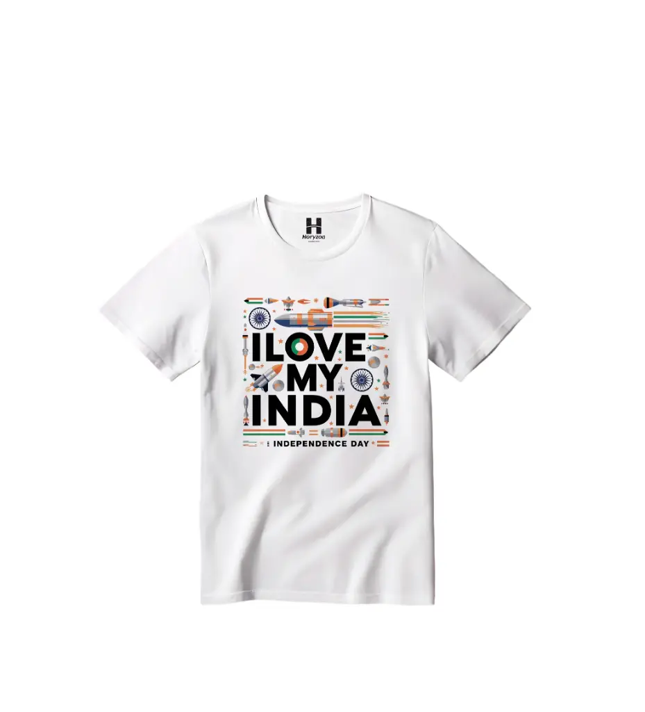 Space Voyager Graphic Print T-Shirt - 100% Cotton, Half Sleeve, Unisex Fit, White (0-6 Months, Online Payment)