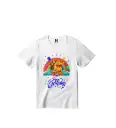 Birthday Buddies Graphic Print T-Shirt - 100% Cotton, Half Sleeve, Unisex Fit, White