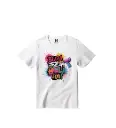 Bura Na Mano Holi Hai Graphic Print T-Shirt - 100% Cotton, Half Sleeve, Unisex Fit, White | Holi T-Shirt