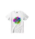 Bura Na Mano Holi Hai Graphic Print T-Shirt - 100% Cotton, Half Sleeve, Unisex Fit, White | Holi T-Shirt
