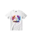 Colors Reloaded Happy Holi Graphic Print T-Shirt - 100% Cotton, Half Sleeve, Unisex Fit, White | Holi T-Shirt