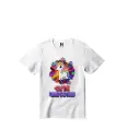 Cute Unicorn Graphic Print T-Shirt - 100% Cotton, Half Sleeve, White for Girls
