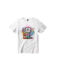 Phone Chor Holi Khel Graphic Print T-Shirt - 100% Cotton, Half Sleeve, Unisex Fit, White | Holi T-Shirt