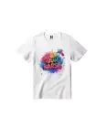 Rang Barse Graphic Print T-Shirt - 100% Cotton, Half Sleeve, Unisex Fit, White | Holi T-Shirt