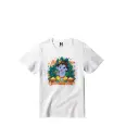 Krishna Janmashtami Graphic Print T-Shirt - 100% Cotton, Half Sleeve, Unisex Fit, White