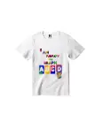 Ready to Learn ABCD Graphic Print T-Shirt - 100% Cotton, Half Sleeve, Unisex Fit, White