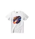 Vande Mataram Graphic Print T-Shirt - 100% Cotton, Half Sleeve, Unisex Fit, White