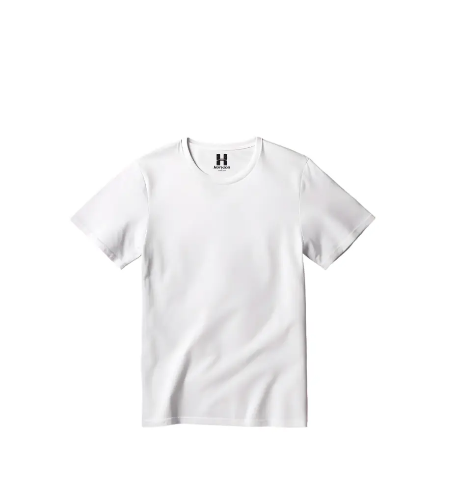 Classic (Plain) White Half Sleeve Unisex T-shirt  (0-6 Months, Online Payment)