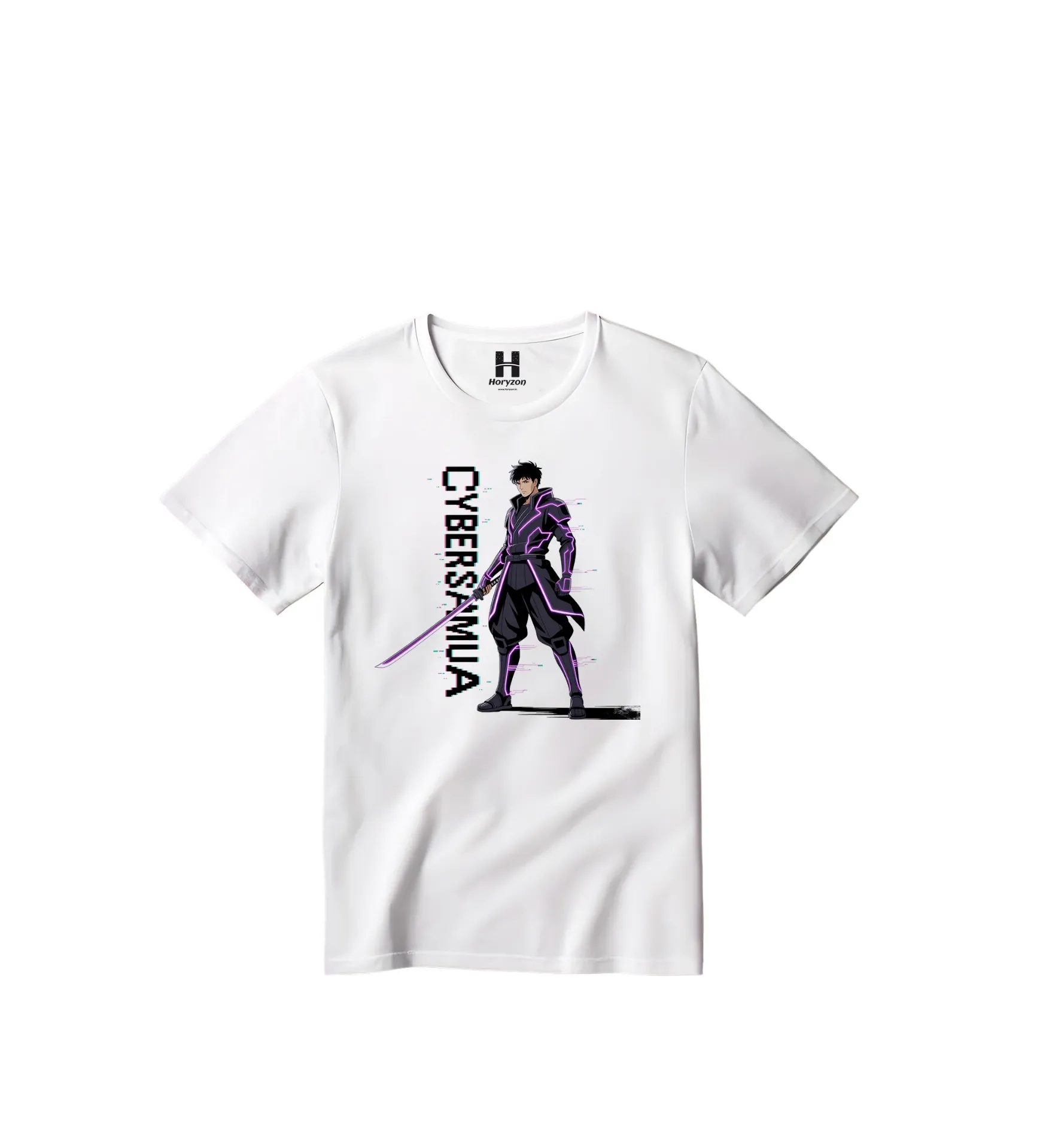 Cyber samua Graphic Print T-Shirt - 100% Cotton, Half Sleeve, Unisex Fit, White (0-6 Months, Online Payment)
